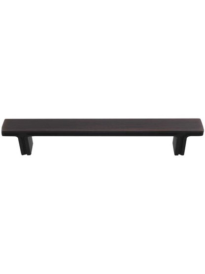 Anwick Rectangular Cabinet Pull - 5 inch Center-to-Center in Brushed Oil Rubbed Bronze.